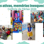 Crianças brincando na colônia de férias do Colégio Santa Catarina de Sena